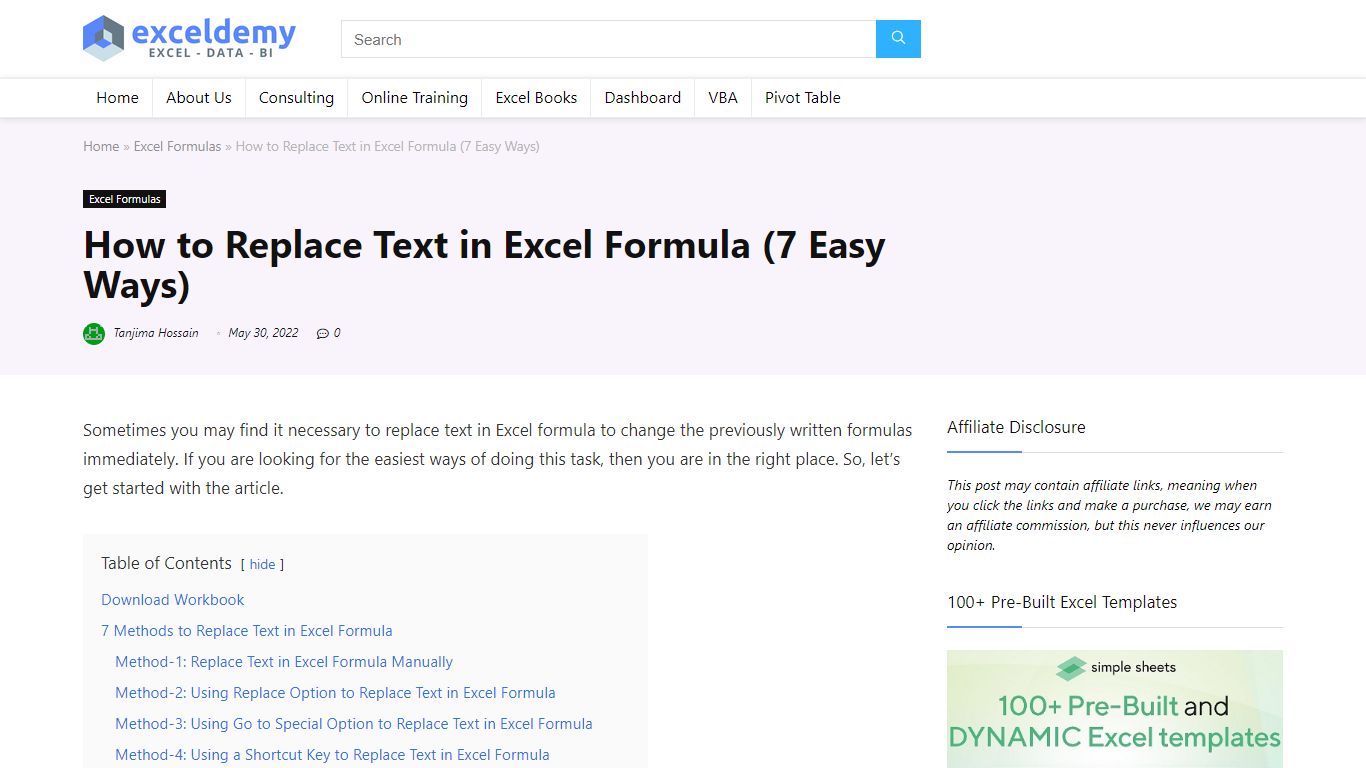 How to Replace Text in Excel Formula (7 Easy Ways)